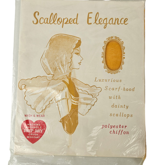 Vintage lot of 2 new in package head scarves - Picture 4 of 5